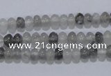 CCQ66 15.5 inches 4*6mm rondelle cloudy quartz beads wholesale