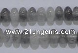 CCQ68 15.5 inches 6*10mm rondelle cloudy quartz beads wholesale