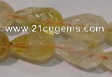 CCR212 15.5 inches 13*18mm faceted teardrop citrine gemstone beads