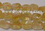 CCR218 15.5 inches 9*13mm nuggets natural citrine gemstone beads