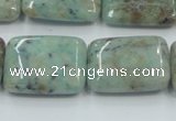 CCS102 15.5 inches 18*25mm rectangle African chrysocolla beads