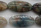 CCS36 15.5 inches 15*30mm oval natural chrysocolla gemstone beads