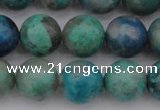 CCS514 15.5 inches 12mm round natural chrysocolla gemstone beads