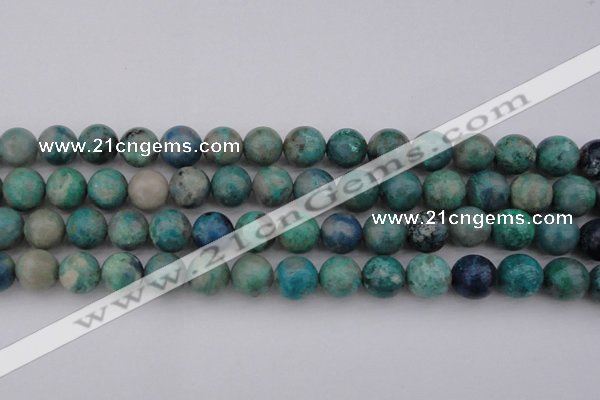 CCS514 15.5 inches 12mm round natural chrysocolla gemstone beads