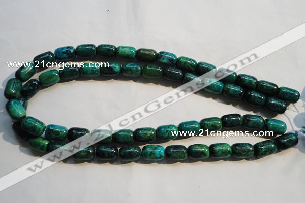 CCS628 15.5 inches 10*14mm drum dyed chrysocolla gemstone beads