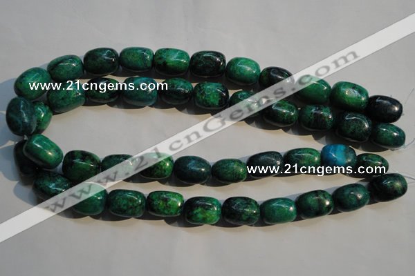 CCS647 15.5 inches 11*17mm nuggets dyed chrysocolla gemstone beads