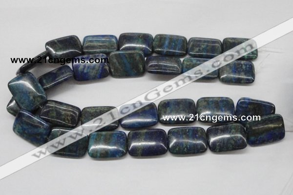 CCS69 16 inches 22*30mm rectangle dyed chrysocolla gemstone beads