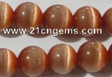 CCT1378 15 inches 7mm round cats eye beads wholesale