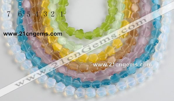 CCT15 Different color 10mm star shape cats eye beads Wholesale