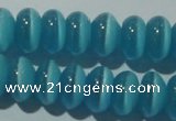 CCT284 15 inches 5*8mm rondelle cats eye beads wholesale