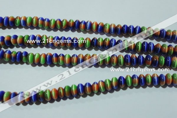 CCT291 15 inches 5*8mm rondelle cats eye beads wholesale