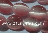 CCT665 15 inches 8*10mm oval cats eye beads wholesale