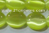 CCT698 15 inches 10*12mm oval cats eye beads wholesale