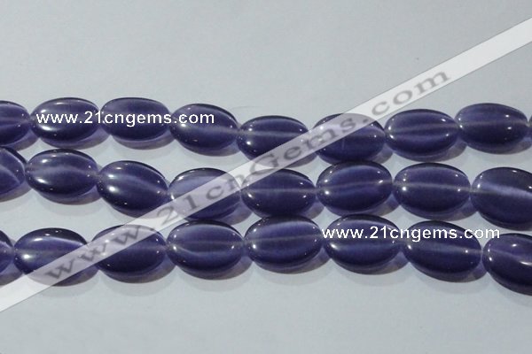 CCT731 15 inches 10*14mm oval cats eye beads wholesale