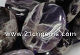 CDA11 15.5 inches 30*40mm oval dogtooth amethyst quartz beads