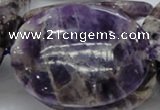 CDA12 15.5 inches 35*50mm oval dogtooth amethyst quartz beads