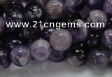 CDA18 15.5 inches 10mm round dogtooth amethyst quartz beads