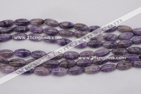 CDA301 15.5 inches 9*18mm oval dyed dogtooth amethyst beads