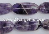 CDA35 15.5 inches 13*28mm oval dogtooth amethyst beads