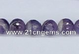 CDA60 15.5 inches 10mm faceted round dogtooth amethyst beads