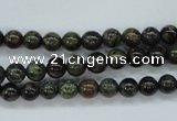 CDB228 15.5 inches 6mm round natural dragon blood jasper beads