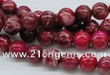 CDE03 15.5 inches 8mm round dyed sea sediment jasper beads