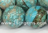 CDE1374 15.5 inches 20mm round sea sediment jasper beads wholesale