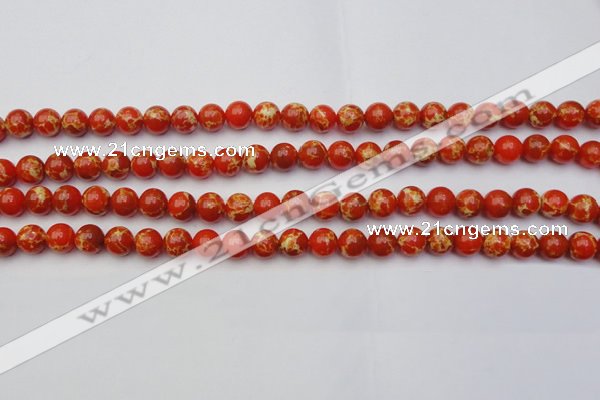 CDE2002 15.5 inches 8mm round dyed sea sediment jasper beads