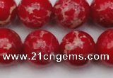 CDE2030 15.5 inches 20mm round dyed sea sediment jasper beads