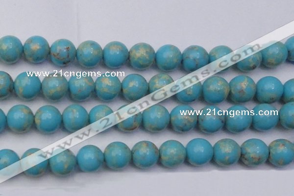CDE2064 15.5 inches 22mm round dyed sea sediment jasper beads