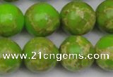 CDE2074 15.5 inches 20mm round dyed sea sediment jasper beads