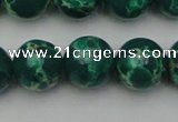 CDE2083 15.5 inches 16mm round dyed sea sediment jasper beads