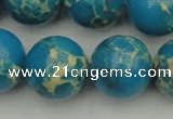 CDE2240 15.5 inches 22mm round dyed sea sediment jasper beads