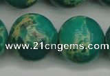 CDE2252 15.5 inches 24mm round dyed sea sediment jasper beads
