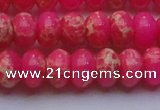 CDE2614 15.5 inches 15*20mm rondelle dyed sea sediment jasper beads