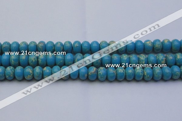 CDE2655 15.5 inches 15*20mm rondelle dyed sea sediment jasper beads