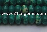 CDE2677 15.5 inches 13*18mm rondelle dyed sea sediment jasper beads