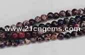 CDE360 15.5 inches 4mm round dyed sea sediment jasper beads
