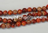 CDE491 15.5 inches 6mm round dyed sea sediment jasper beads