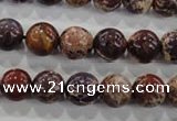 CDE843 15.5 inches 10mm round dyed sea sediment jasper beads wholesale
