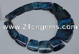 CDE993 Top drilled 18*25mm - 27*35mm trapezoid sea sediment jasper beads