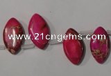 CDI797 Top-drilled 10*18mm marquise dyed imperial jasper beads