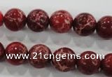 CDI823 15.5 inches 10mm round dyed imperial jasper beads wholesale