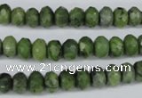 CDJ105 15.5 inches 5*8mm faceted rondelle Canadian jade beads wholesale