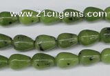CDJ107 15.5 inches 7*10mm teardrop Canadian jade beads wholesale