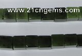 CDJ110 15.5 inches 8*8mm cube Canadian jade beads wholesale