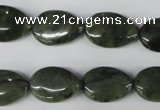 CDJ118 15.5 inches 12*18mm flat teardrop Canadian jade beads wholesale