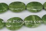 CDJ121 15.5 inches 15*20mm oval Canadian jade beads wholesale
