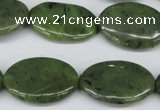 CDJ122 15.5 inches 18*25mm oval Canadian jade beads wholesale