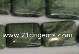 CDJ33 15.5 inches 18*25mm rectangle Canadian jade beads wholesale